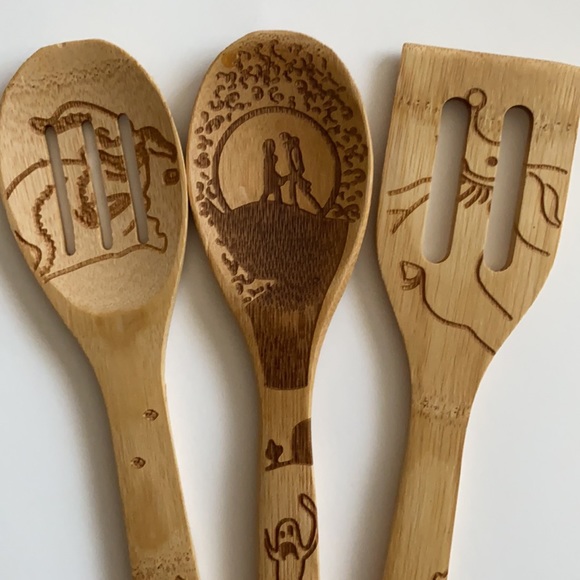 NWOT DISNEY 5 piece Nightmare Before Christmas wooden utensils, Jack & Sally - Picture 5 of 7